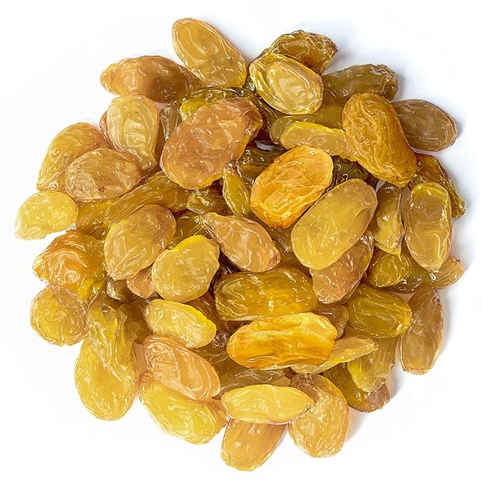 Food to Live California Jumbo Golden Raisins, 2 Pounds ??Seedless, Sun-Dried, No Added Oil, No Added Sugar, Kosher, Vegan, Raw, Bulk