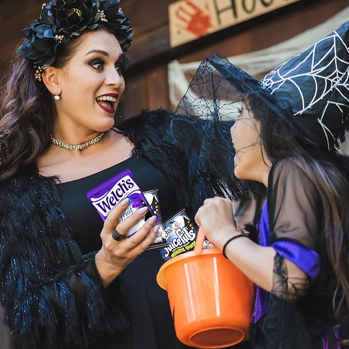 Welch?™s Fruit Snacks Mixed Fruit Halloween & Juicefuls Monster Splash Variety Pack, Great for Trick or Treating, 0.5oz (Pack of 70ct)