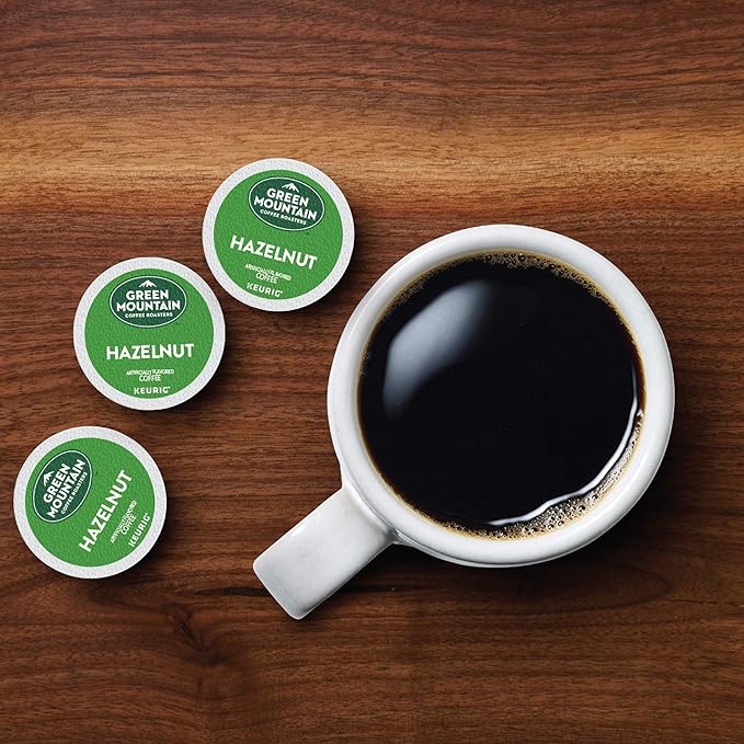 Green Mountain Coffee Roasters Hazelnut Keurig Single-Serve K-Cup Pods, Light Roast Coffee, 32 Count