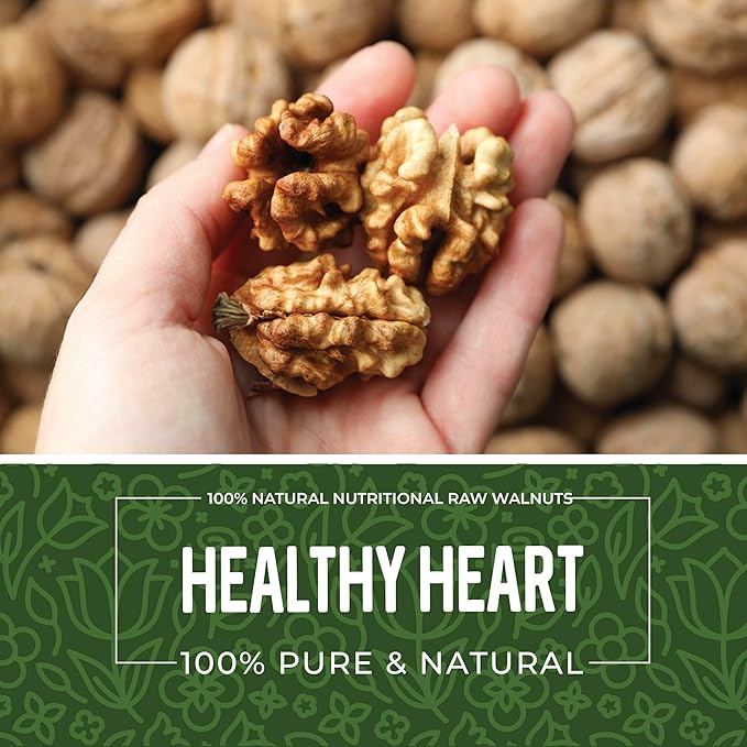 Herbaila Walnuts in Shell 1lb, Walnuts Whole. Raw Walnuts Unsalted, Easy to Crack, Perfect for Snacking, Cooking or Baking, Packed in USA Whole Walnuts in Shell 16oz.