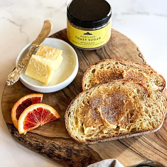 Portland Salt Co. Toast Sugar Spice Blend w/Vanilla Sugar, Cinnamon & Sea Salt ??Signature All-Purpose Seasoning, Breakfast or Dessert Rub - Non-GMO, 4 Oz (Pack of 1)