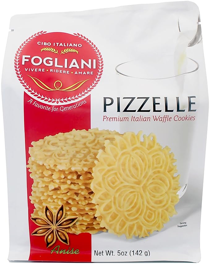 Fogliani Anise Pizzelle Waffle Cookies (Pack of 1)