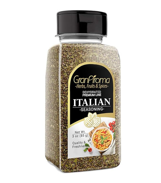 GranAroma Italian Seasoning, Aromatic Spice Blend, Italian Cuisine, Versatile Flavor (3 Ounce)