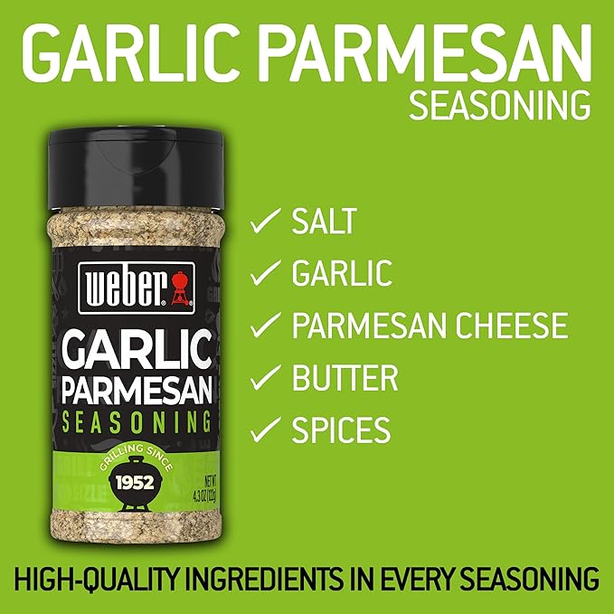 Weber Garlic Parmesan Seasoning, 4.3 oz