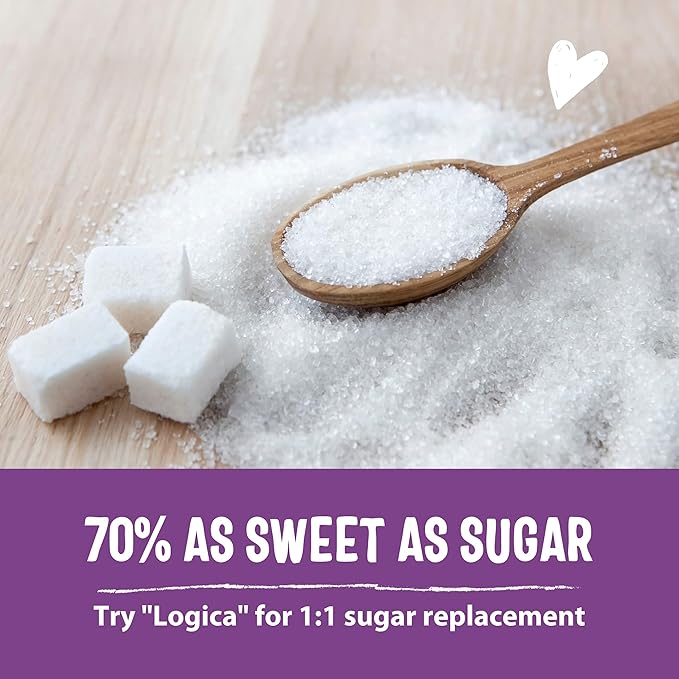 Sweet Logic Keto Baking Mix - Pure Allulose - Gluten-Free - Dairy Free - Diabetic-Friendly All Natural - Allulose - Stevia - Low Sugar - Low Carbs - Quick 20-Minute Prep (0 Net Carbs Per Serving)