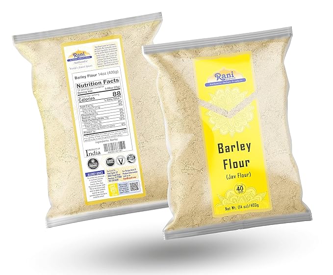 Rani Barley (Jav) Flour 14oz (400g) ~ All Natural | Gluten Friendy | Stone Ground | Vegan | NON-GMO | Kosher | Indian Origin