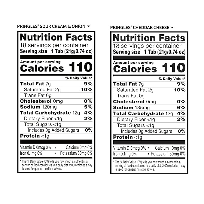 Pringles Potato Crisps Chips, Snack Stacks, Lunch Snacks, Office and Kids Snacks, Variety Pack (36 Cups) (Pack of 2)