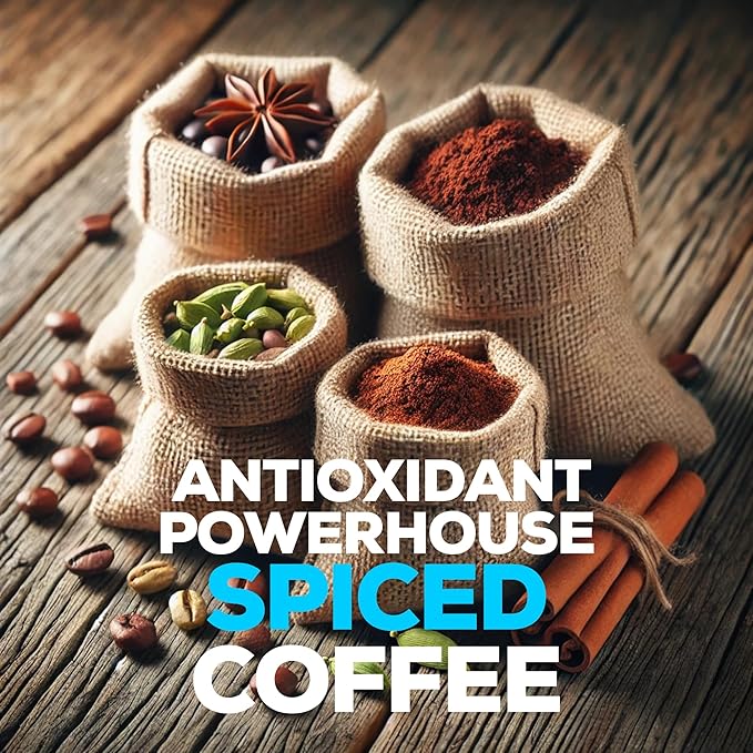 MUUK' SUPERFOODS | Mushroom Coffee Starter Kit | Instant Coffee | Caffeinated & Decaffeinated - Sweetened & Unsweeetened | Spices & Adaptogen Mushroom Blend | Better Focus, More Energy and Stronger Immune Defense | 4 Boxes (10 cups each)