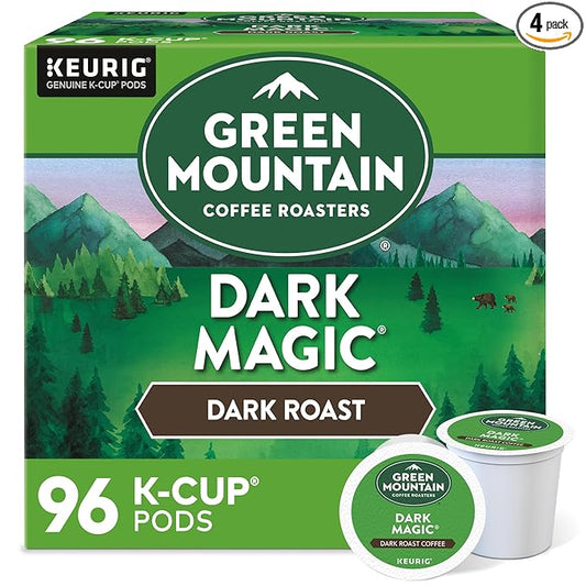 Green Mountain Coffee Roasters Dark Magic Coffee, Keurig Single-Serve K-Cup pods, Dark Roast, 96 Count