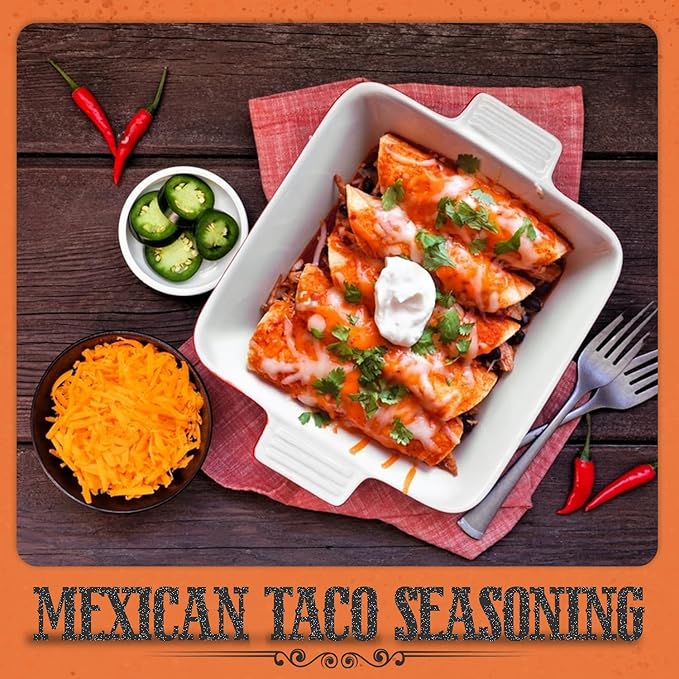 Fresh Finest Taco Seasoning - 5.57oz (158g) - Zesty, Authentic, Kosher, All-Natural, Non-GMO, Gluten-Free