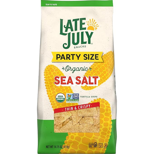 Late July Sea Salt Organic Tortilla Chips, 14.75 Oz Bag