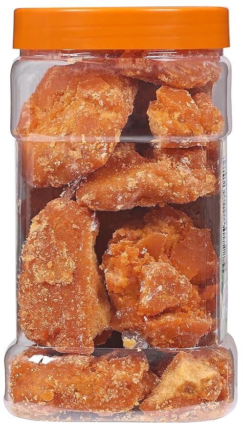 Rani Masala Gur (Jaggery) Indian Unrefined Raw Cane Sugar 35oz (2.2lbs) 1kg PET Jar ~ Gluten Friendly | Vegan | NON-GMO | Kosher | No Salt or fillers | Indian Product