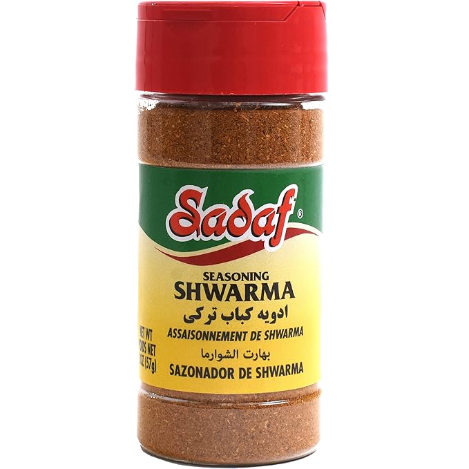 Sadaf Shwarma Seasoning - Shawarma Spice for Cooking & Food Seasoning - Spices & Seasonings - Middle Eastern Cuisine - Kosher - 2 Oz