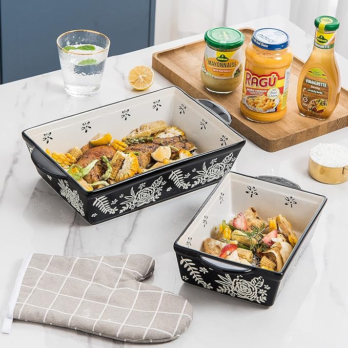 Wisenvoy Casserole Dishes For Oven Baking Dish Ceramic Casserole Dish Lasagna Pan Baking Dishes For Oven Baking Dish Set