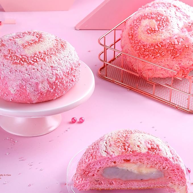 Sentovac Light Pink Sanding Sugar for Baking Edible Sparkling Sugar Sprinkles Coarse Sugar Crystals for Baking Topping Cake Cookie Cupcake Topper Ice Cream Decoration Supplies 3.2 OZ