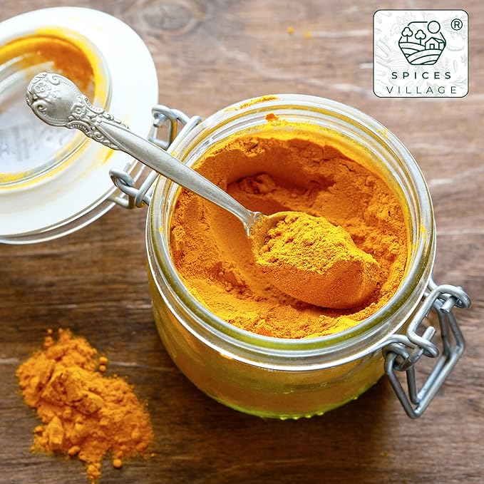 SPICES VILLAGE Yellow Indian Curry Powder, Curry Spice for Cooking, 8 oz, Natural Medium Madras Curry Mix, Kosher, Gluten Free, Non GMO, Salt Free, Resealable Bulk Bag