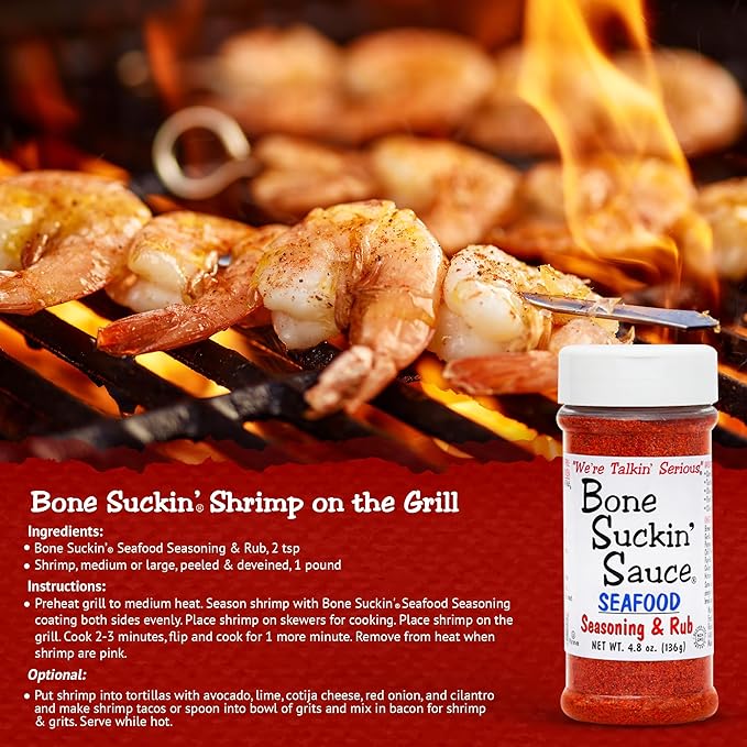 Bone Suckin' Sauce Seasoning and Rub-Variety, Original, Steak, Seafood and Chicken, Great for Grilling, Smoking, Non-GMO, Gluten-Free, Fat Free, Kosher, Pareve, No Anti Caking & No Msg