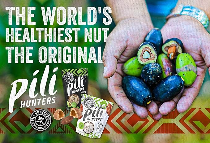 Pili Hunters - Wild Sprouted Pili Nuts, Himalayan Salt (1 lb Bag) Keto/Paleo/Vegan Snacks, Low Carb Energy, Gluten Free, No Sugar Added, Superfood, The Original