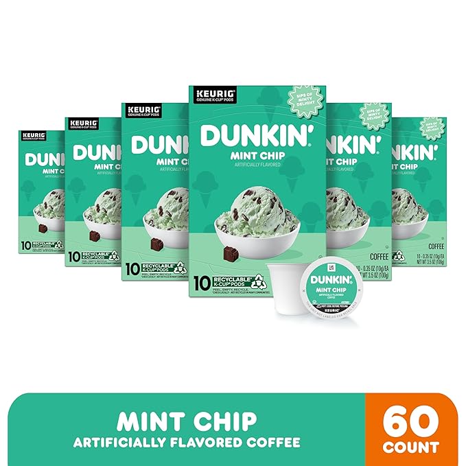 Dunkin??Mint Chip 10ct K-Cup (Pack of 6)
