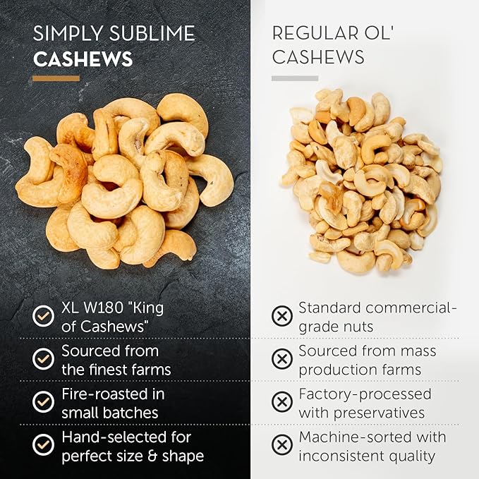 Simply Sublime Cashews Gift Pack ??Gourmet Roasted Cashews in Elegant Gift Box ??A Sophisticated Gift That Speaks to Taste, Generosity & Thoughtful Indulgence ??Premium, Handcrafted, Share-Worthy Delight