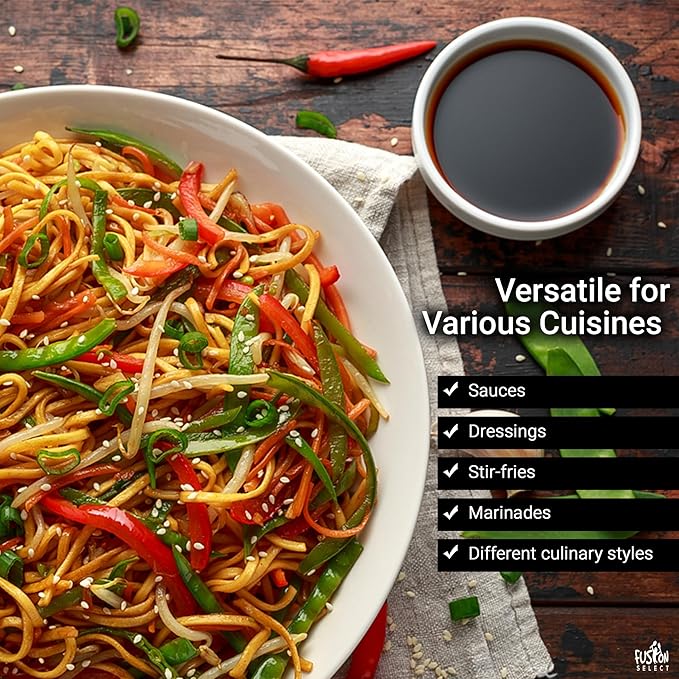 Fusion Select Authentic 750ML Chinese Cooking Wine - Traditional Hand-Brewed Shaoxing Rice Wine for Marinades, Deglazing, Stir Fries, Soups, Stews, Asian-Inspired Dishes - 25 Servings per Bottle