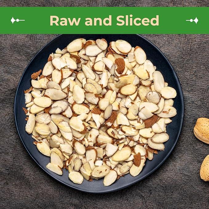 Sincerely Nuts – Raw Natural Sliced Almonds | 3 Lb. Bag | Delicious Guilt Free Snack | Low Calorie, Vegan, Gluten Free | Gourmet Kosher Food | Source of Fiber, Protein