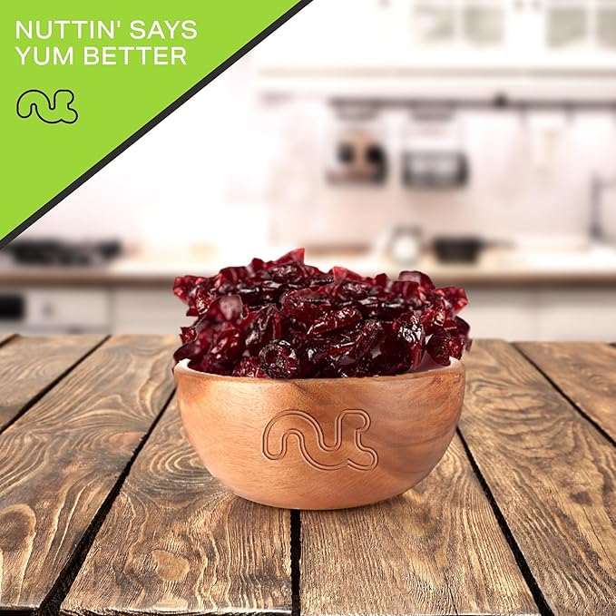 NUT CRAVINGS - Sun Dried Whole Cranberries, Lightly Sweetened, Unsulphured (8oz, 1 Pack) Bulk Dry Fruits Packed Fresh in Resealable Bag - Sweet Healthy Snack, Naturally Grown, Vegan, Kosher