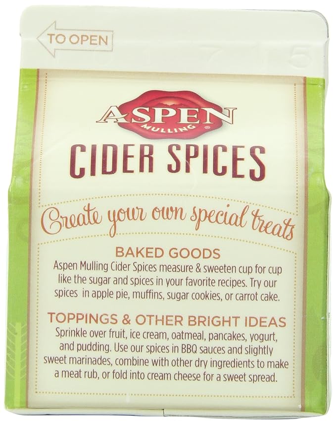 Aspen Mulling Cider Spices, Caramel Apple Blend, 5.65-Ounce Cartons (Pack of 9)