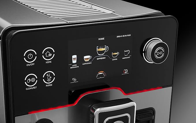 Gaggia Accademia Luxury Italian Fully Automatic Espresso Machine with 19 Customized drink settings,0.5 Liters,RI9782/46 Brushed Stainless