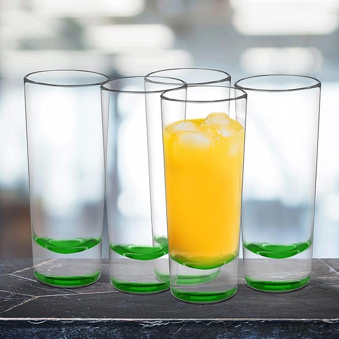 DISCOUNT PROMOS Cordial Shooter Shot Glasses 2 oz. Set of 10, Bulk Pack - Great for Birthdays, Parties, Indoor & Outdoor Events - Green
