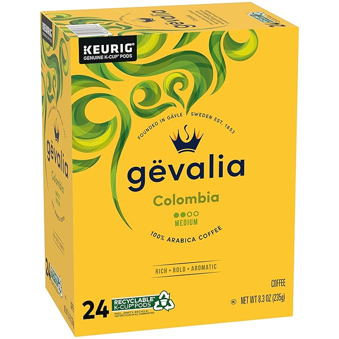 Gevalia Colombia Medium Roast K-Cup Coffee Pods (24 ct Box)