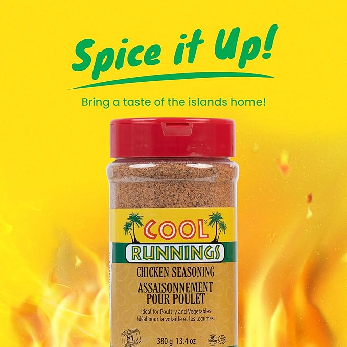 Cool Runnings Chicken Seasoning 380g ??Bold and Savory Blend for Marinating, Roasting, Grilling, and Frying Chicken, Perfect for BBQ and Oven-Baked Dishes