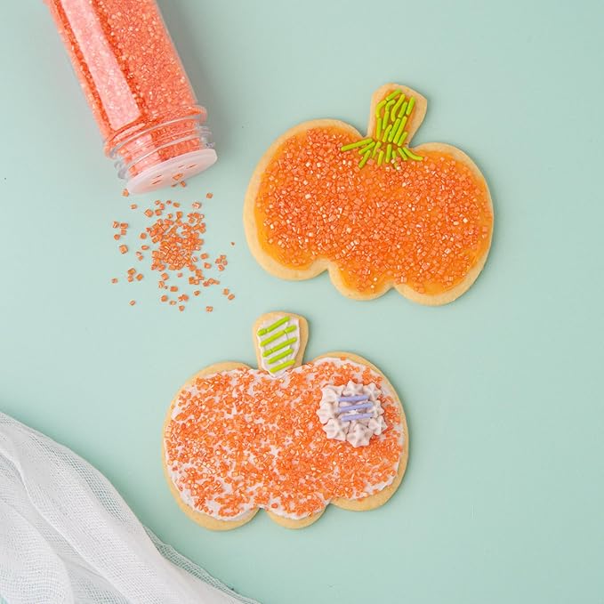 Sweets Indeed Halloween Sprinkles 4-Pack ??10.90 oz Jar Set | Candy Eyeball Mix, Bat & Pumpkin Quin Mix, Orange Sanding Sugar & Black/White/Orange Nonpareils | Cupcake & Cookie Decorations
