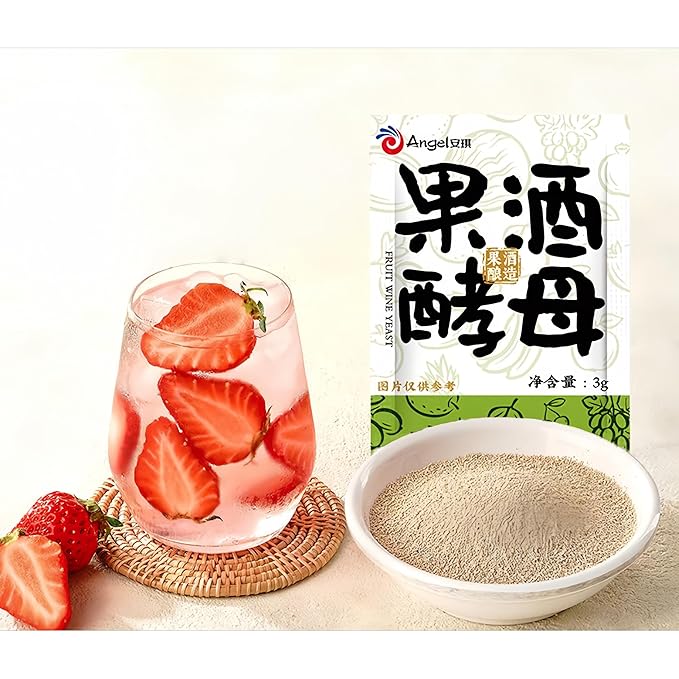 Angel fruit wine specific yeast, home brewed watermelon wine yeast powder, fruit wine specific yeast, (3g/bag* 10 bags) 1.05oz?œ酒专用?µ母(3g/袋，10 袋装) 1.05oz