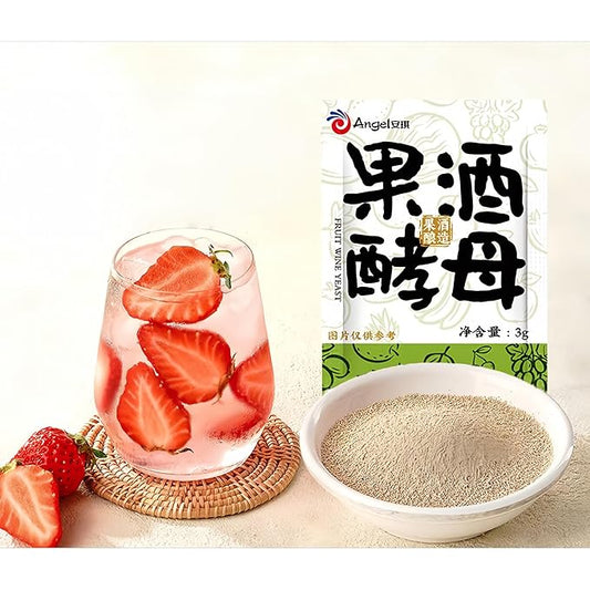 Angel fruit wine specific yeast, home brewed watermelon wine yeast powder, fruit wine specific yeast, (3g/bag* 10 bags) 1.05oz?œ酒专用?µ母(3g/袋，10 袋装) 1.05oz
