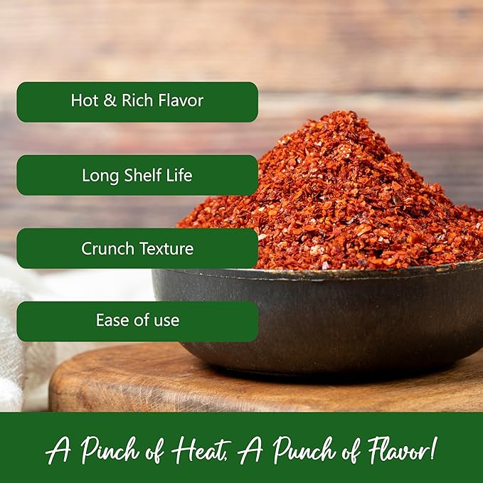 NPG Authentic Sichuan Chili Flakes 5 LB Bulk, Medium Hot, Szechuan Crushed Red Pepper Flakes Bulk, Essential Spice Seasoning for Making Kimchi, Chili Oil, Stir-fry, Pizza, Salads, and Tacos