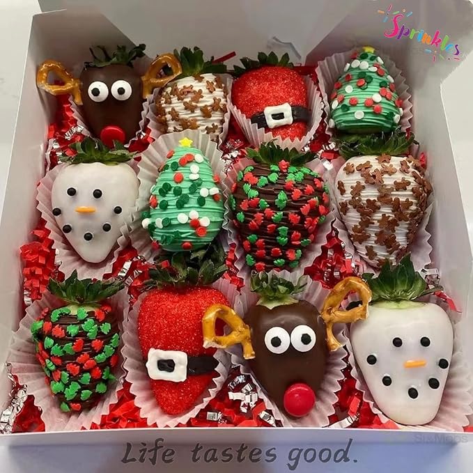 SE Si&Moos Christmas Confetti Sprinkles Edible Red Green and White Sequins Red and Green Confetti Sprinkles Edible Christmas Cookie Sprinkles and Decorations for Topping Cupcakes, Cookies, Cakes, Cakes Pops 3 OZ