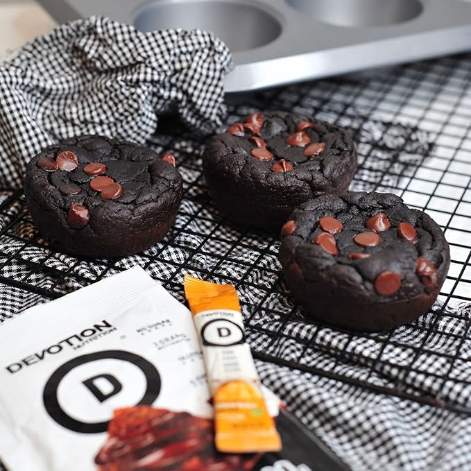 Devotion Nutrition Protein Powder Brownie Batter ??20g Whey Isolate & Casein Protein Blend ??No Added Sugar, Low Carb, Gluten-Free, Keto-Friendly, 1g MCT, Kosher ??2lb Pouch