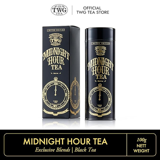 TWG Tea | Midnight Hour Tea | Black Tea | Lemongrass & Tropical Fruits | Haute Couture Tin, 100g | Gift Set