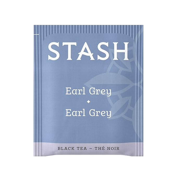 Stash Tea Earl Grey Black Tea, Box of 100 Tea Bags (Packaging May Vary)