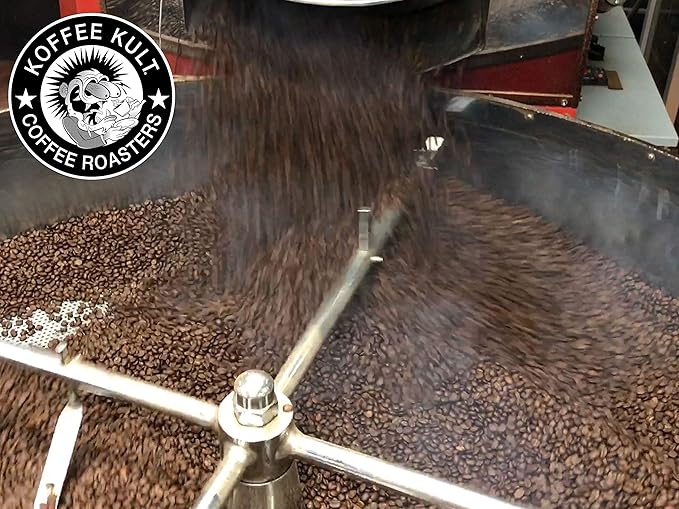 Koffee Kult Thunder Bolt Dark French Roast Whole Bean Coffee - Small Batch 100% Arabica Gourmet Blend, Bold and Well Balanced, 80oz Resealable Package