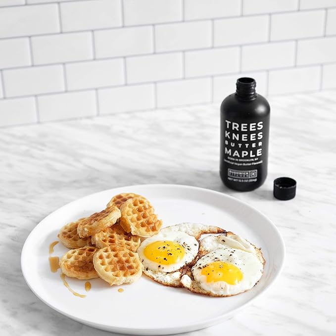 Trees Knees Butter Maple, Organic Maple Syrup with Sea Salt, Vegan, Gluten-Free, Paleo-friendly, Grade A Syrup Infused with Sweet and Savory Flavor (11.5 Ounce Bottle)