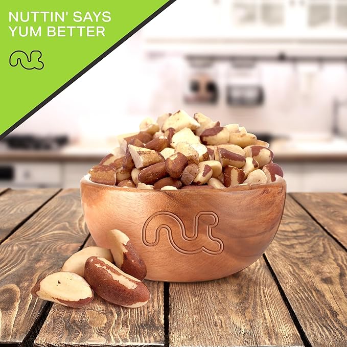 NUT CRAVINGS - Raw Broken Brazil Nuts, Unsalted, No Shell, (32oz - 2 LB) Bulk Nuts Packed Fresh in Resealable Bag - Kosher Healthy Snack, Food Assortments