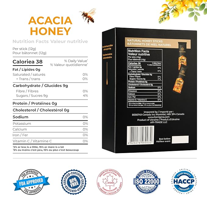 Honigma Honey Collection | Pure & Exquisite | Sustainably Sourced from Ukraine | Pack of 6