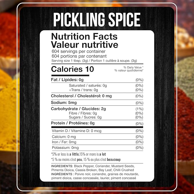 Fresh Finest Bulk Pickling Spice ??4 LB (64 oz) Pickling Spice Mix for Canning ??Premium Mixed Whole Spices with Intense Flavors ??Kosher, Non-GMO ??Perfect for Large Batch Homemade Pickles