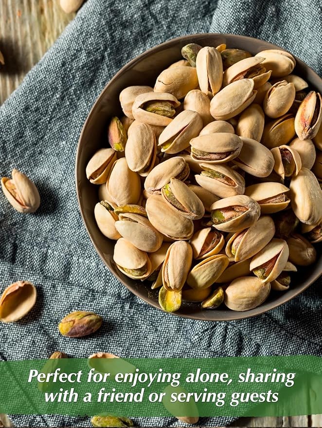 Anna and Sarah Freshly Roasted & Salted California Pistachios (32oz - 2 LB) Packed Fresh in Resealable Bag - Nut Snack - Healthy Protein Food, All Natural, Vegan, Kosher NON GMO