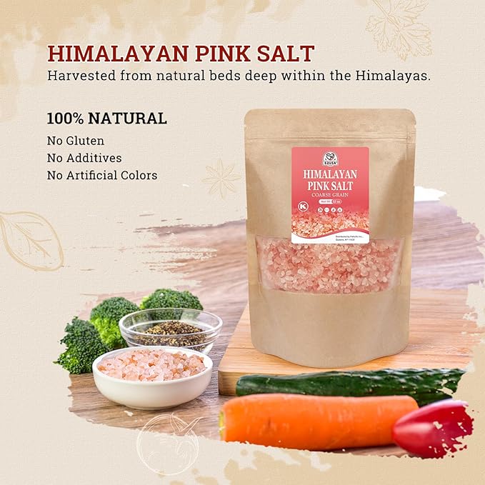 52USA Whole Black Peppercorns 12 oz + Himalayan Pink Salt (Coarse Grain) 2 lb - Salt and Pepper Grinder, Black Peppercorn Refil, Pink Himalayan Sea Salt, 2 Piece Set