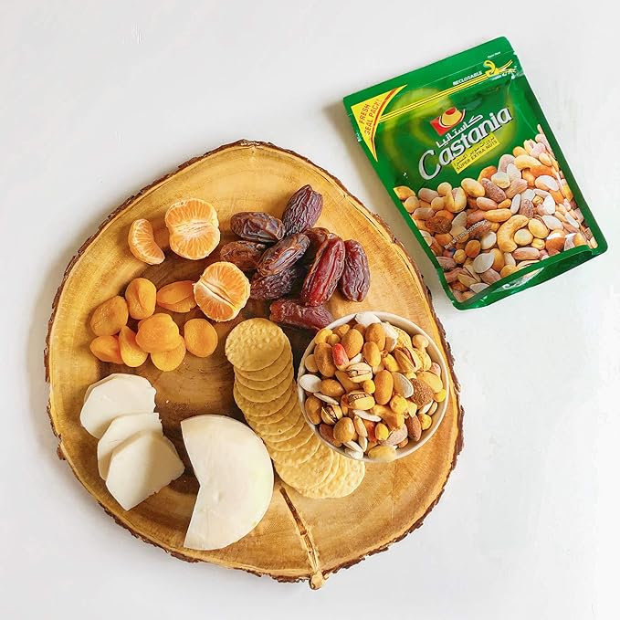 Castania BBQ Lebanese Nuts Variety Pack: Extra Mix, Mixed Nuts with Kri Kri, Super Extra Nuts, Regular Mix - 10.6 oz Pack of 4