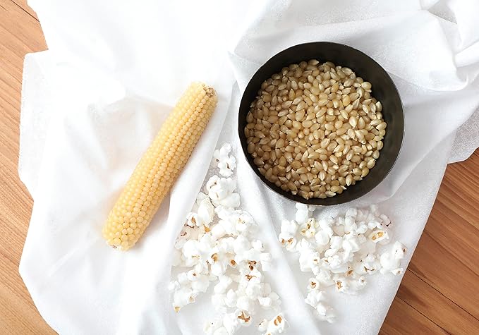 Wabash Valley Farms Popcorn Kernels - Tender and White Popcorn Kernels, Gourmet Popcorn Kernels for Popcorn Maker, White Popcorn Kernels for Popping, Non-GMO Popcorn Seeds, Popping Corn (6 lb)