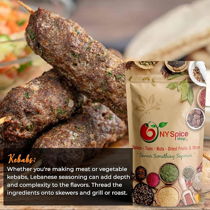 NY Spice Shop Lebanese Seasoning Blend - Natural Lebanese Spices - Zaatar Spice Blend - Cooking Spices & Herb Seasoning - Used In BBQ – 6 Ounce